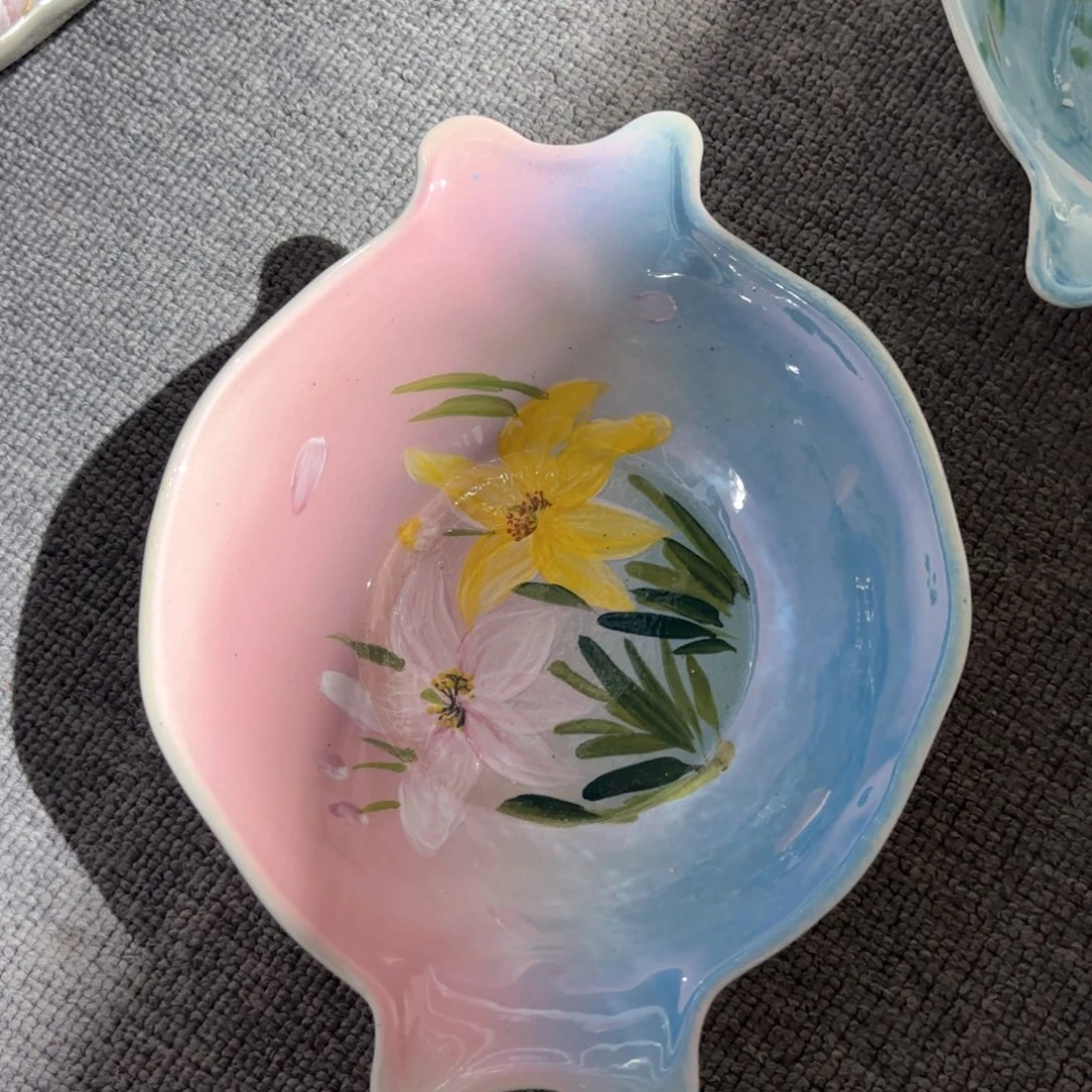 景德镇手绘高温釉下彩陶瓷茶具