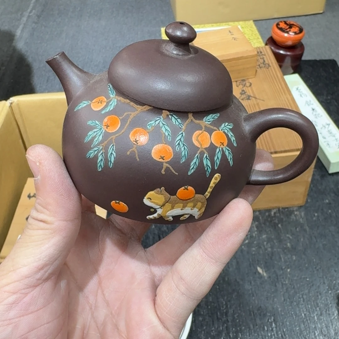 紫砂日本中古工艺品摆件