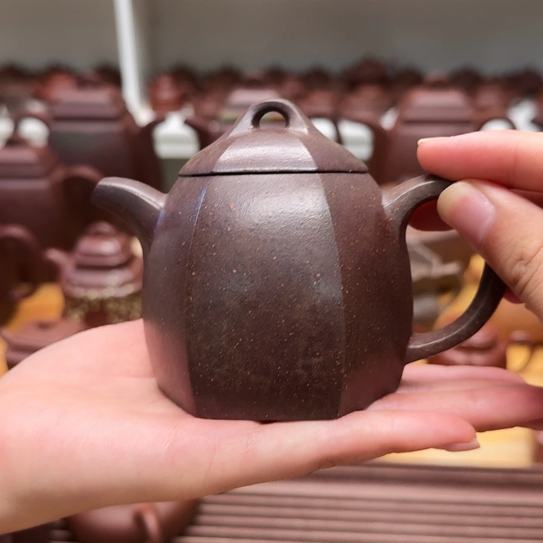 茶壶紫砂紫砂壶六方秦权230cc