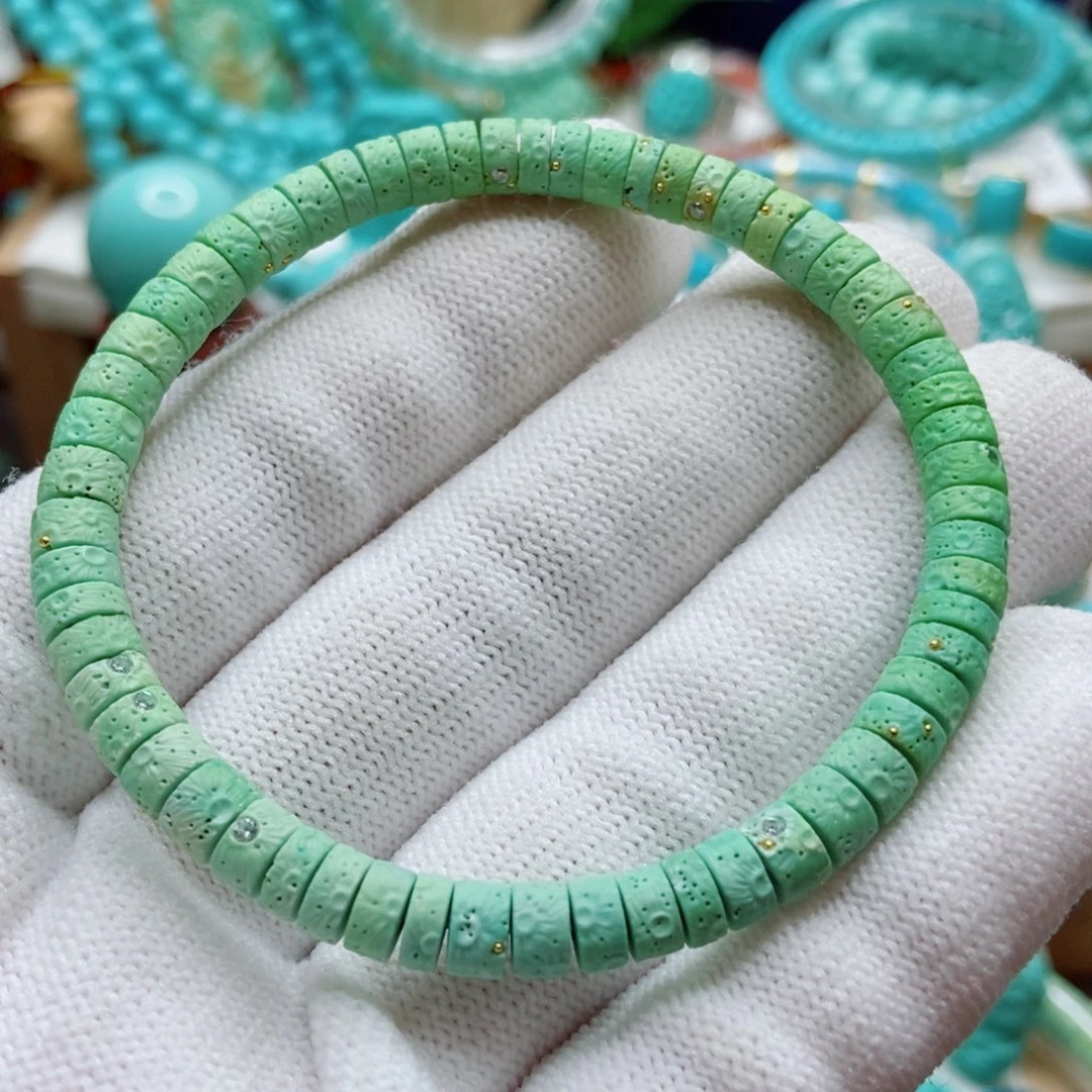 绿松石未镶嵌珠子