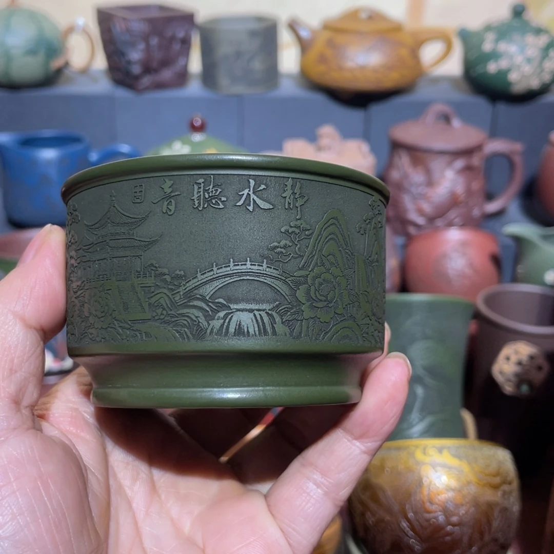 原矿紫砂手工主人杯