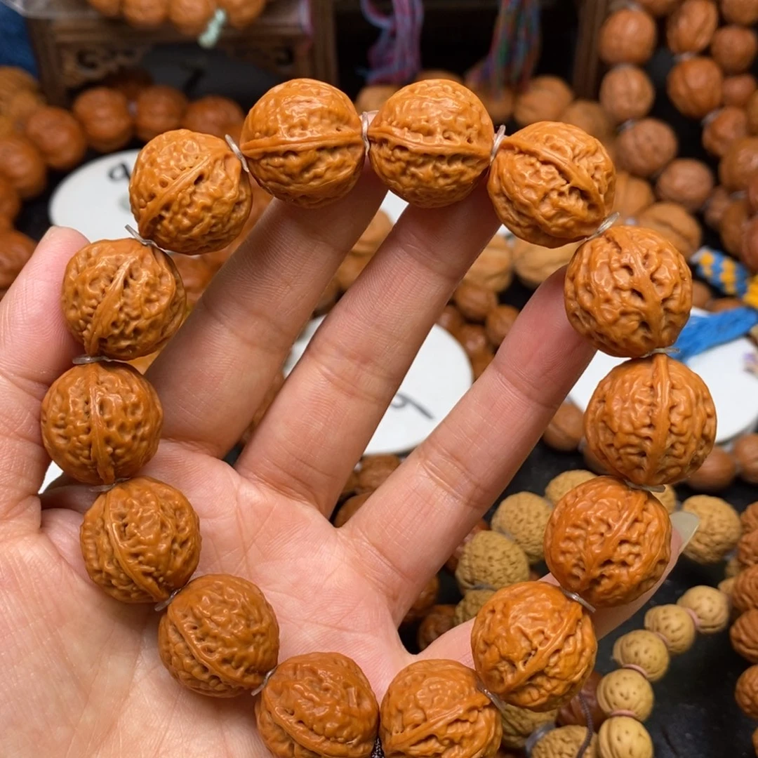 桃核手串小肉筋八棱