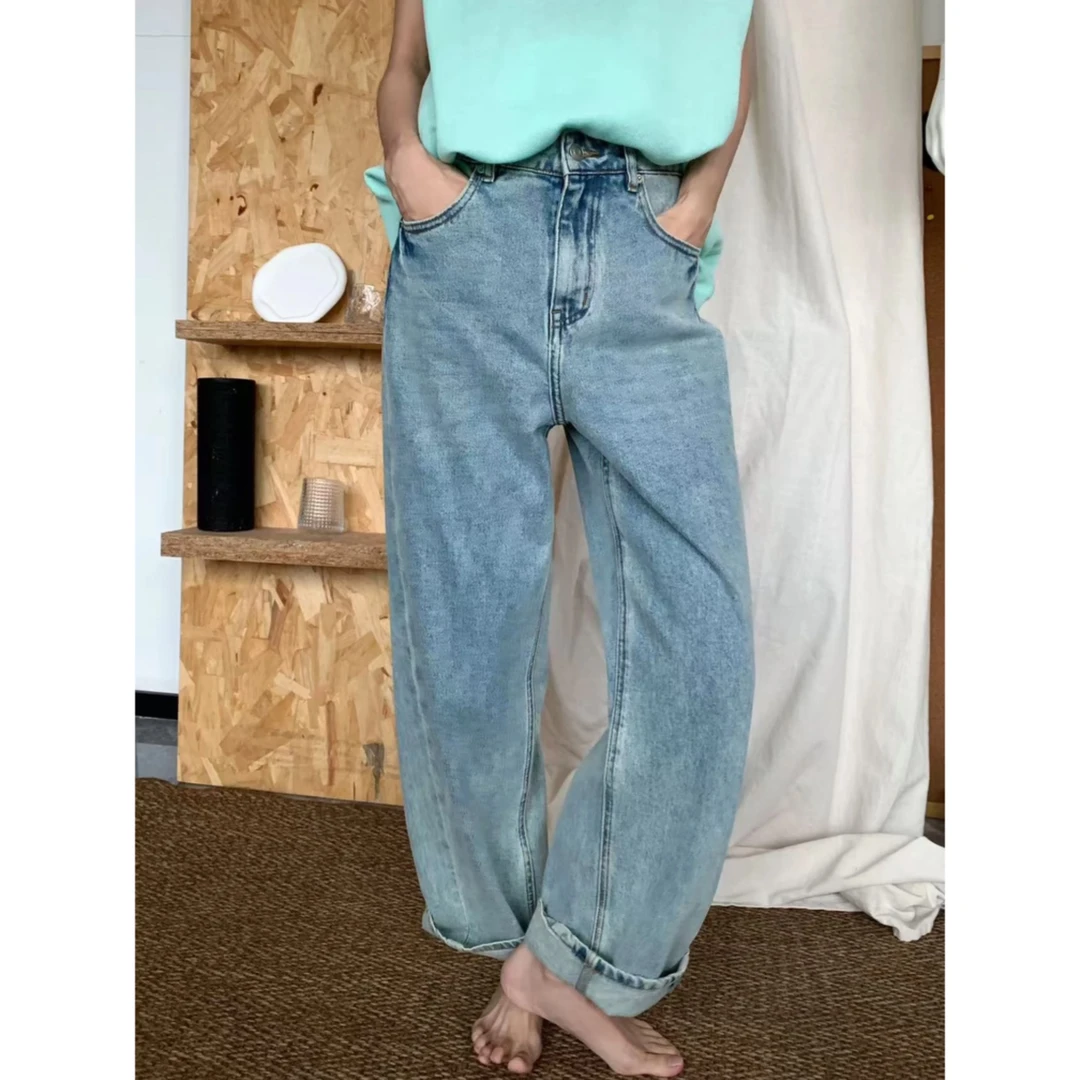 24 S/S SEP【自我力量】设计感不规则线条感牛仔套装 3812#2