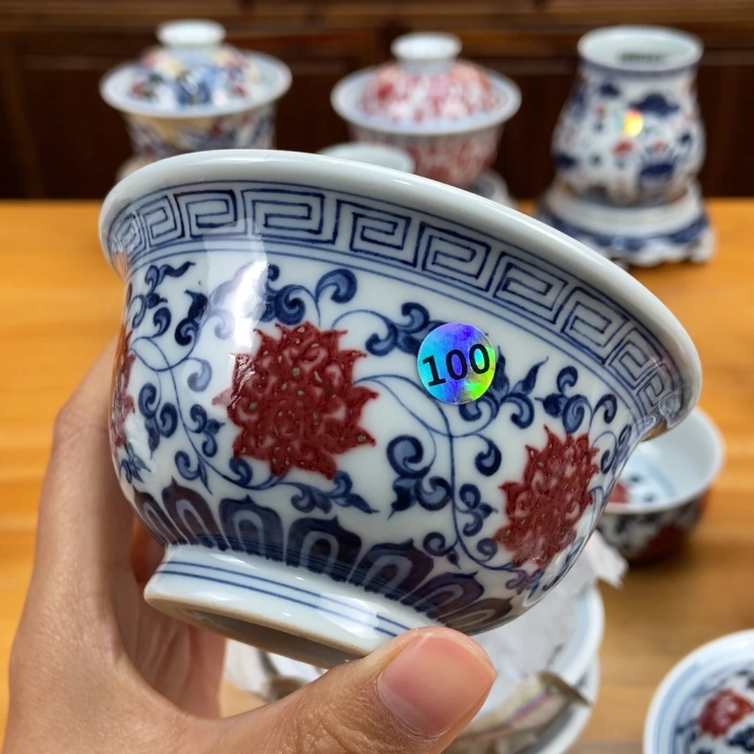 手绘现代茶具非古董