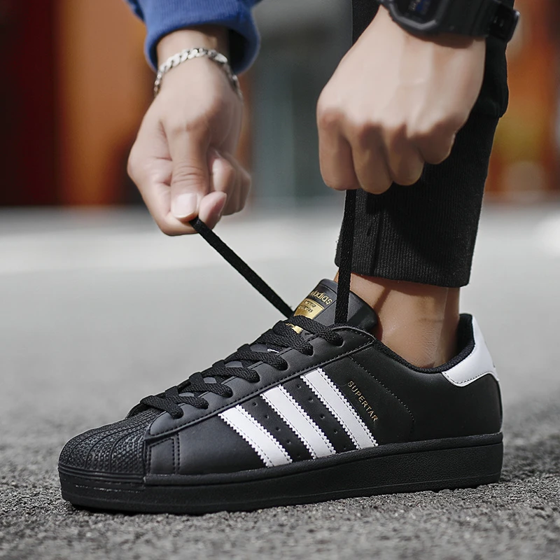 经典贝壳头超纤皮小白鞋板鞋低帮休闲情侣鞋单鞋