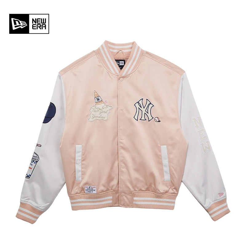 NEW ERA纽亦华2025早春新款棒球服 冰淇淋刺绣潮流夹克情侣欧若风