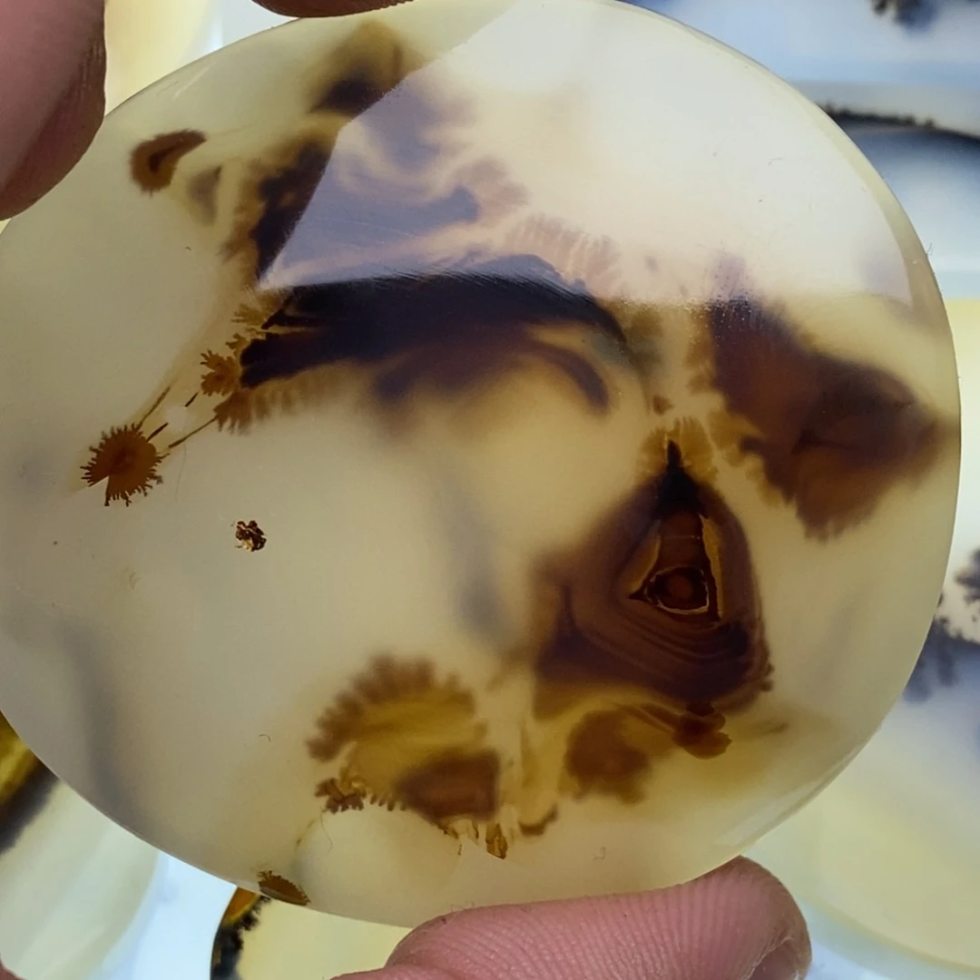 玛瑙/玉髓牌子足银镀金镶嵌