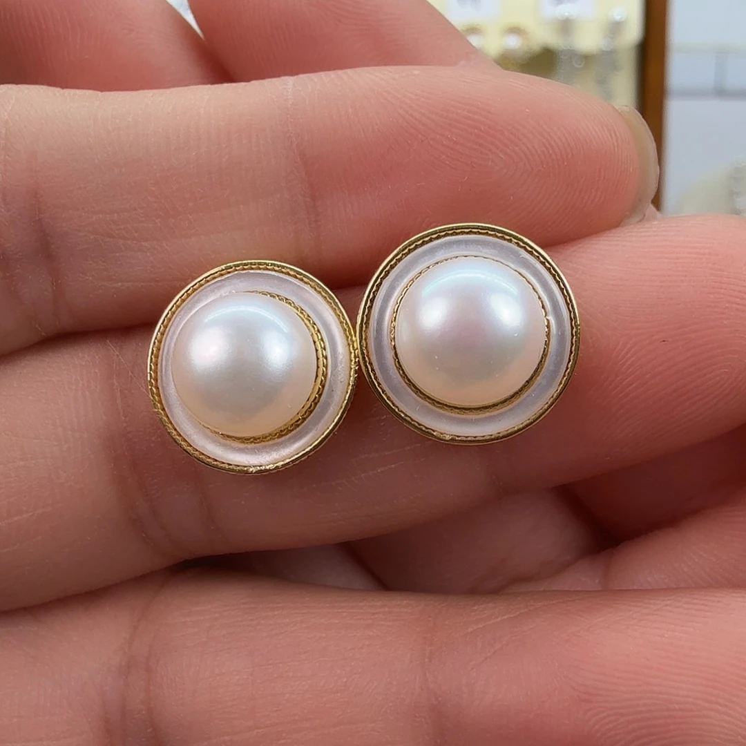 耳饰未镶嵌淡水珍珠