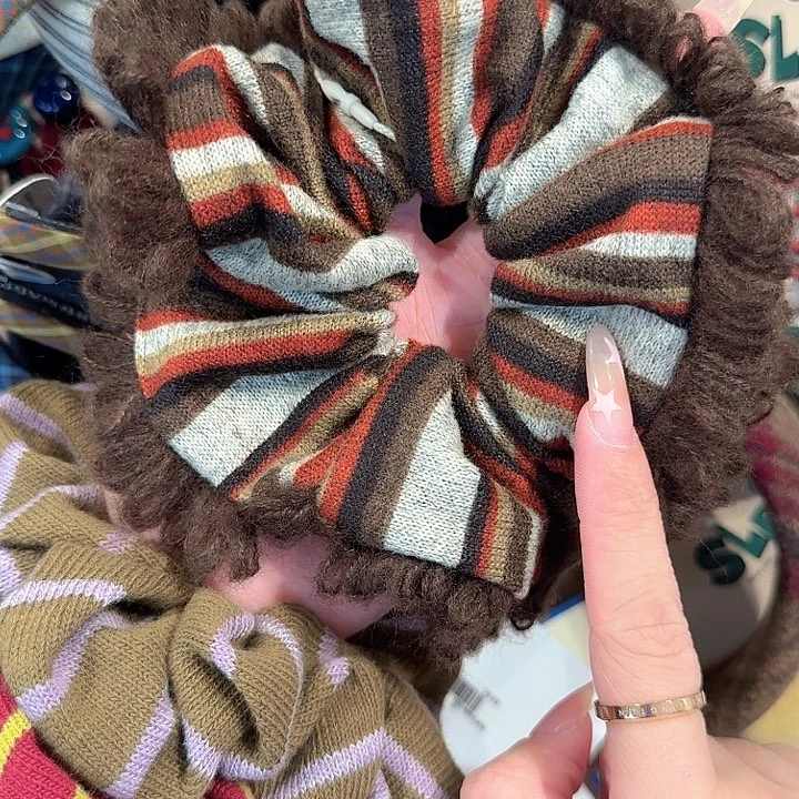 棕色条纹舒服宽小肠圈