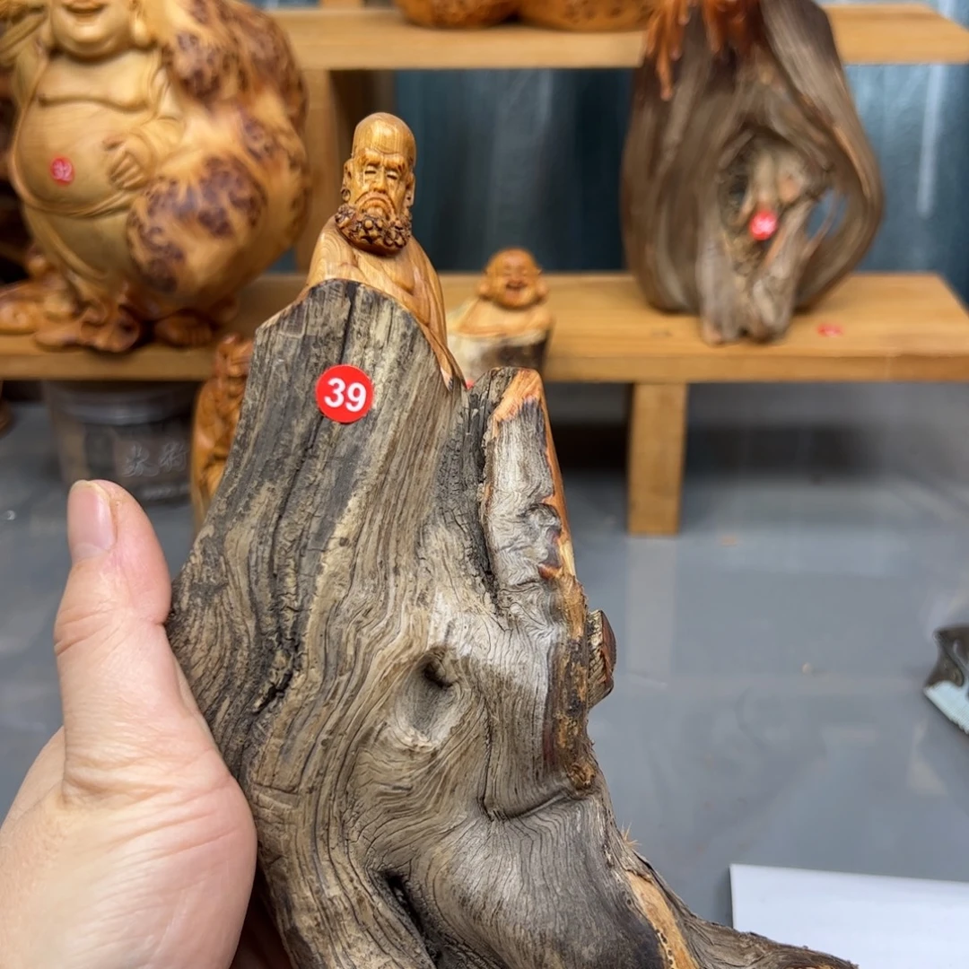 不***东木崖柏木摆件手把件，