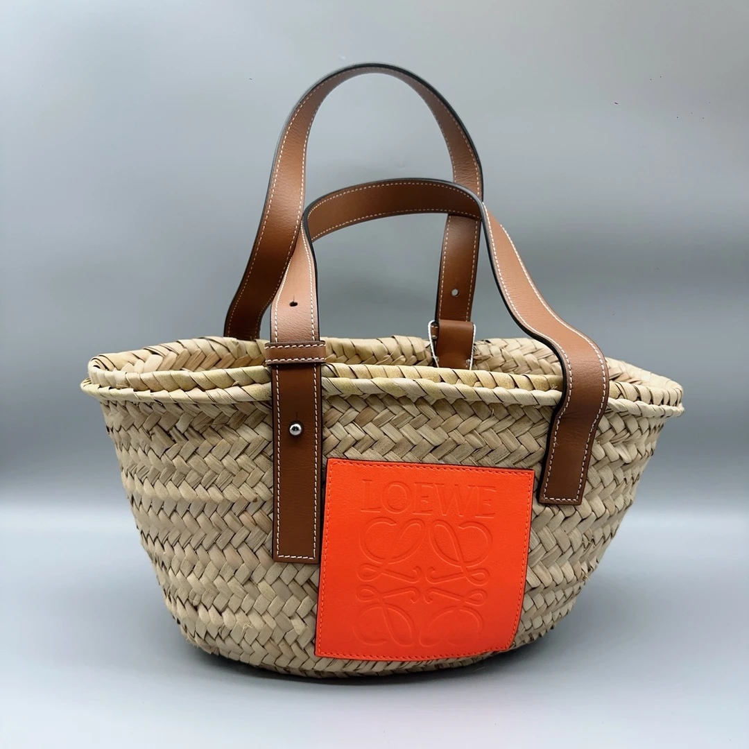 95新 LOEWE/罗意威  编织菜篮子 1648 6978