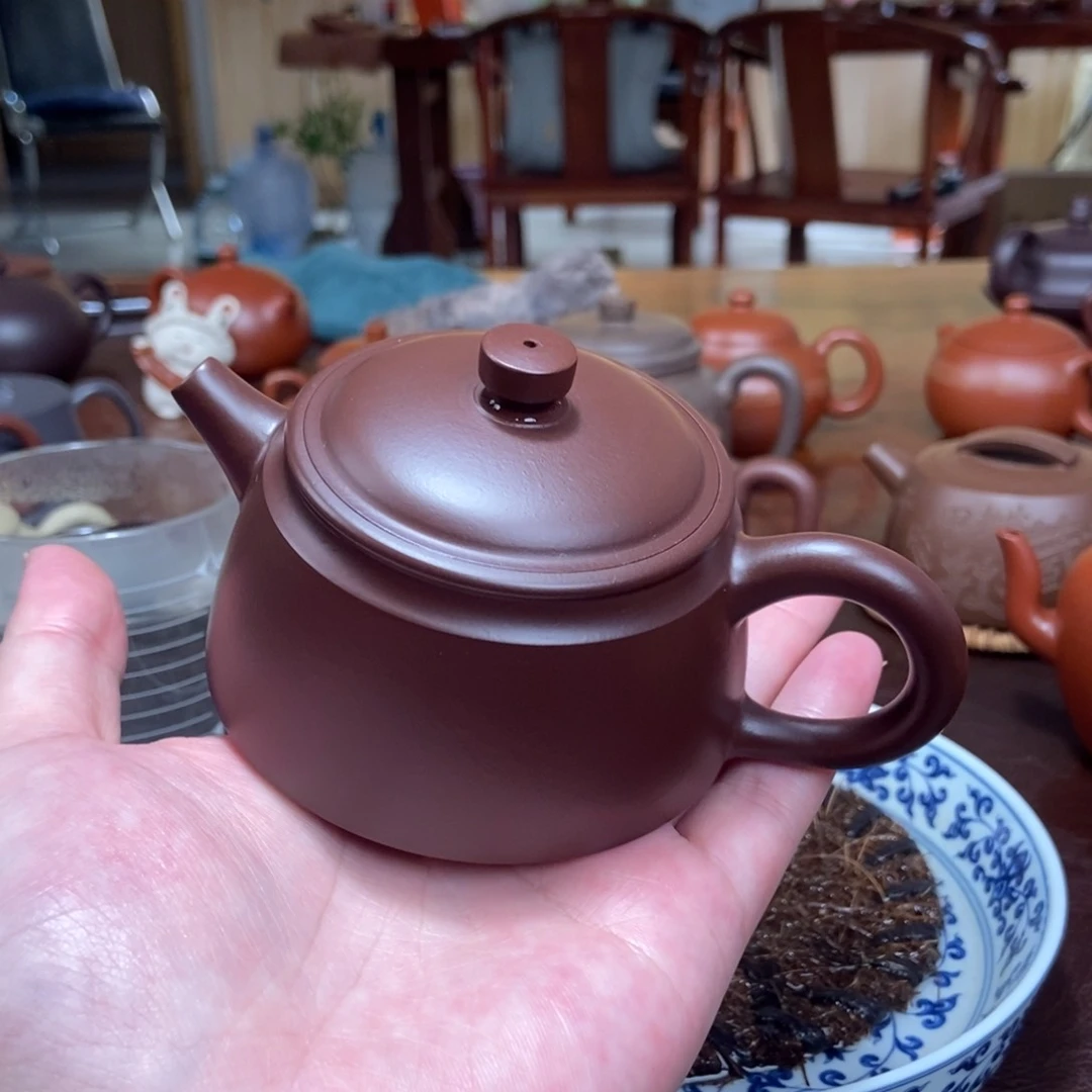 茶壶紫砂金钟紫砂壶