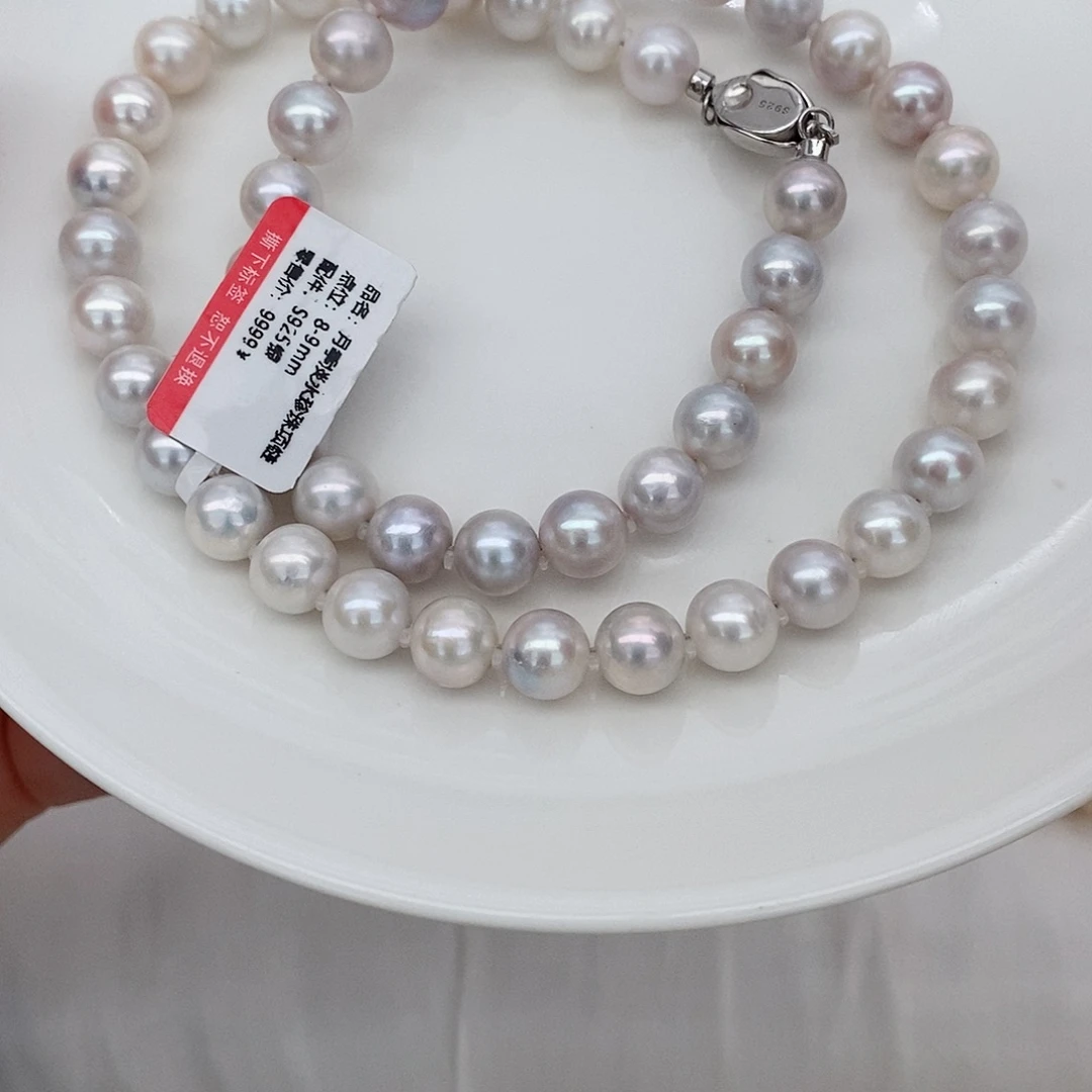 淡水珍珠颈饰银S925镶嵌