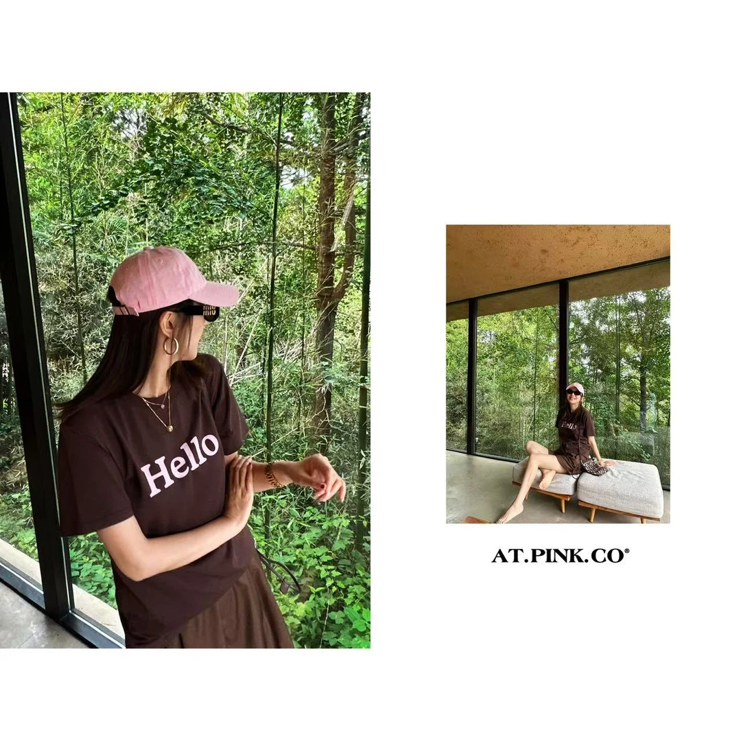 【25夏季】HELLO字母短袖T  F118