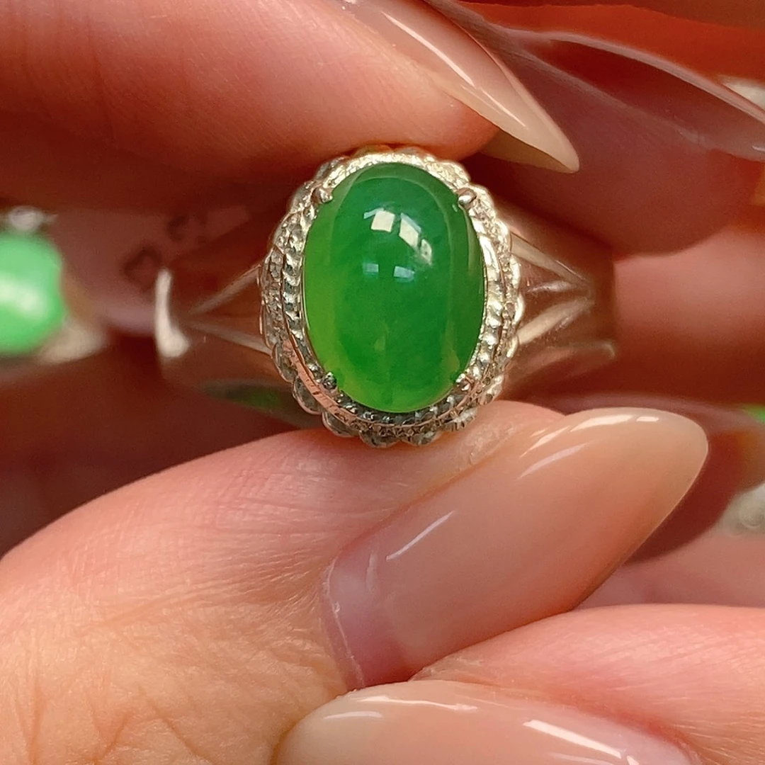 一****翡翠未镶嵌戒指翡翠蛋面