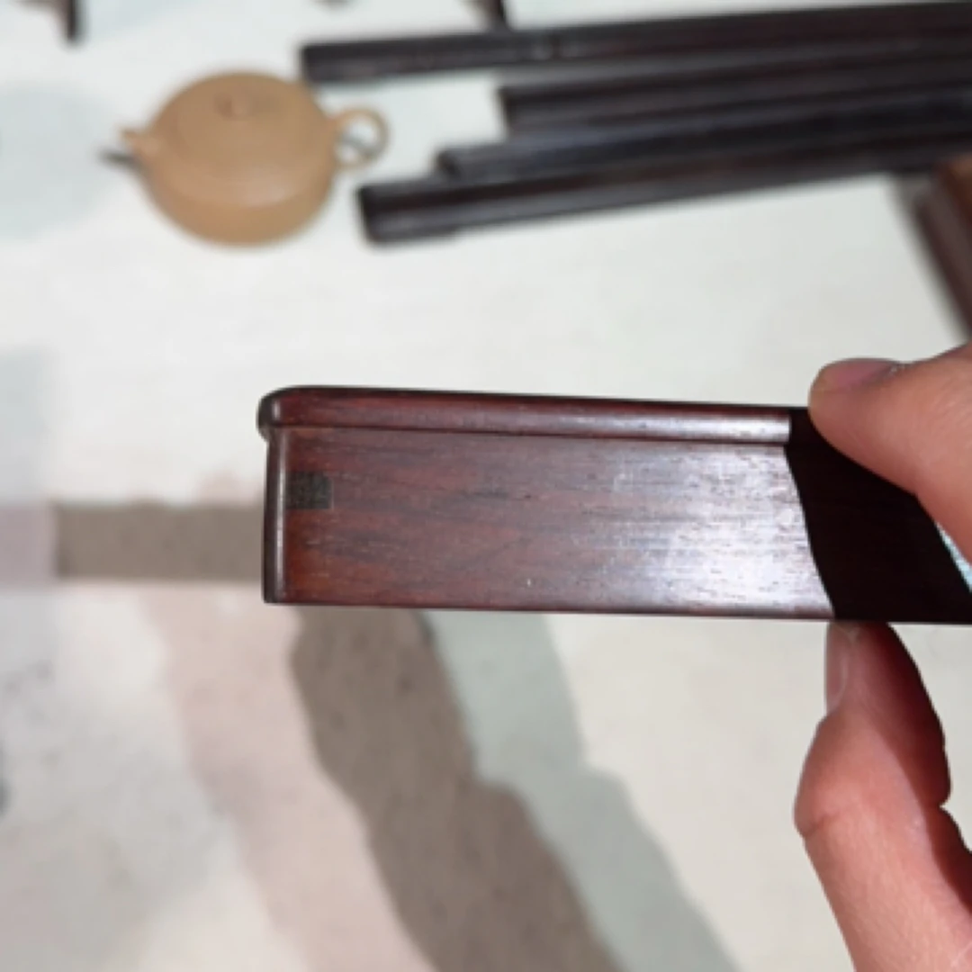 反底平镶 都承盘 设计简约光素 高级 大红酸枝 榫卯 托盘