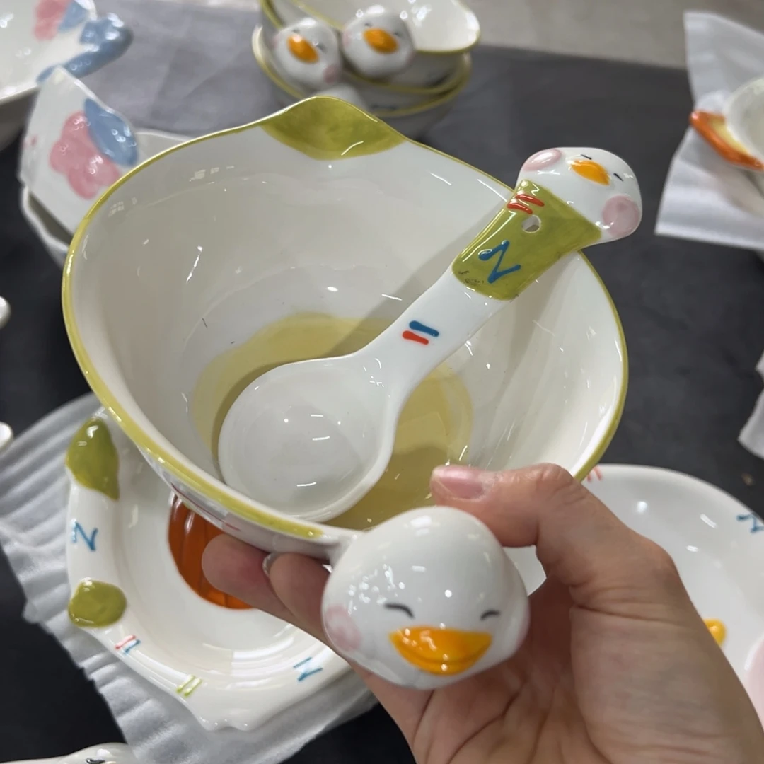 陶摆件高温陶瓷釉下彩正品！