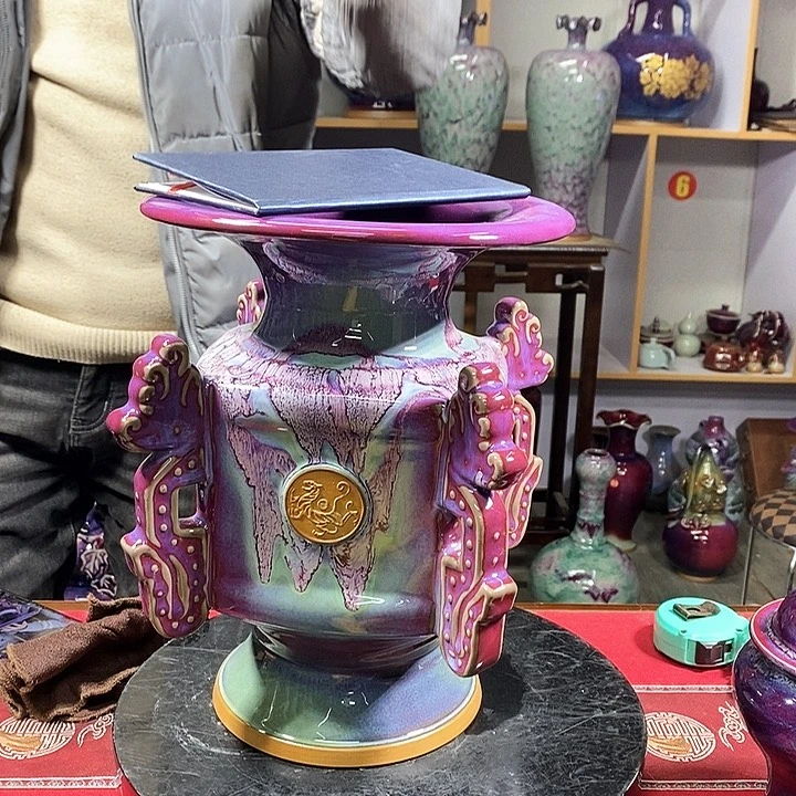 瓶中国神垕精品钧瓷