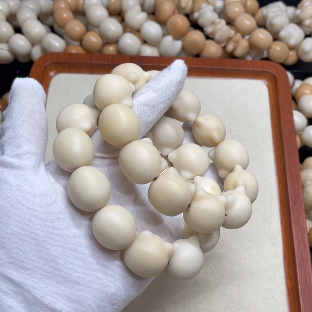 菩提根/象牙果吊坠21干磨瑕疵有裂猫头福利一锅936