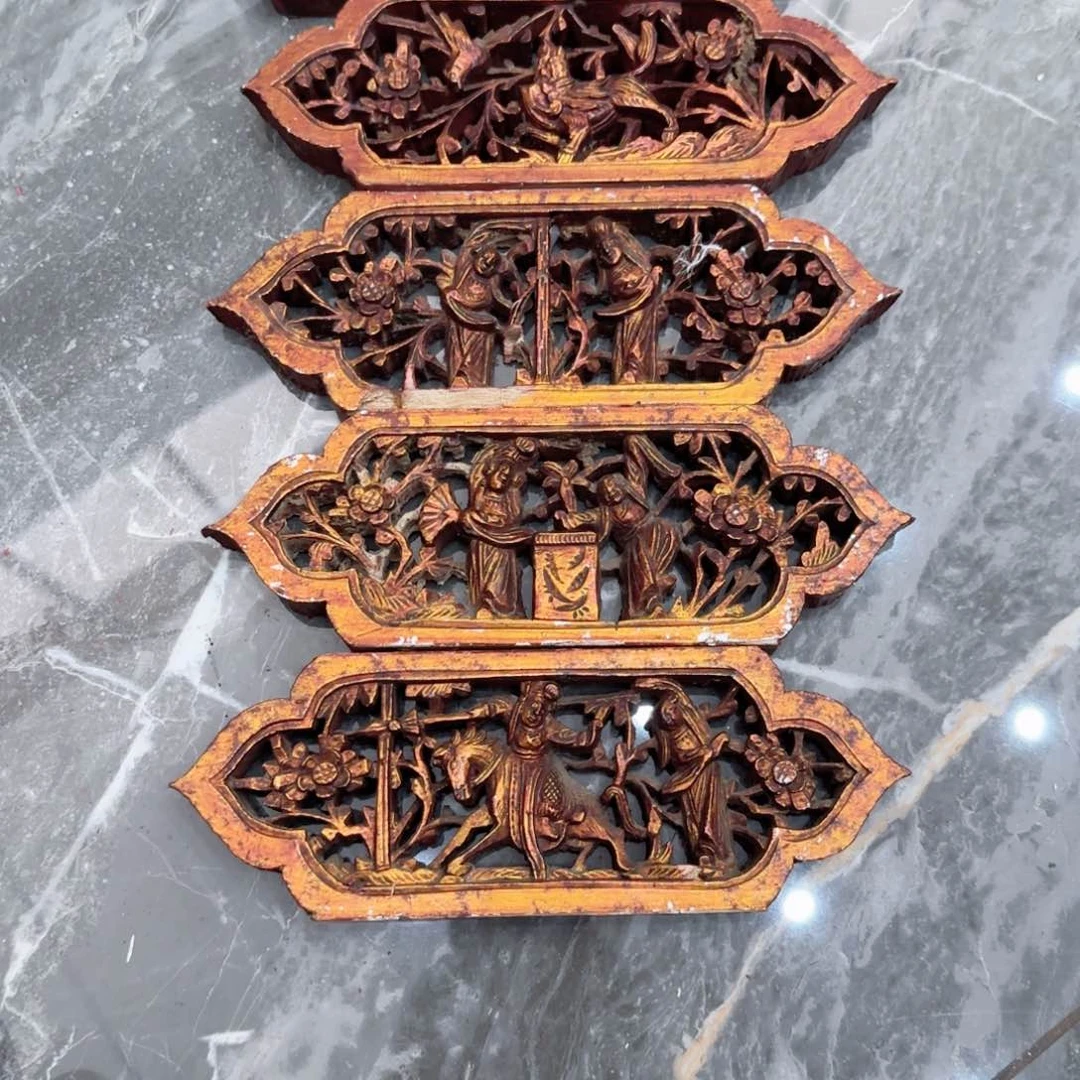 香榧木昌**行木雕摆件