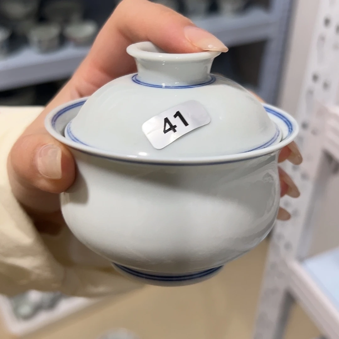 瓷其他白胎盖碗41