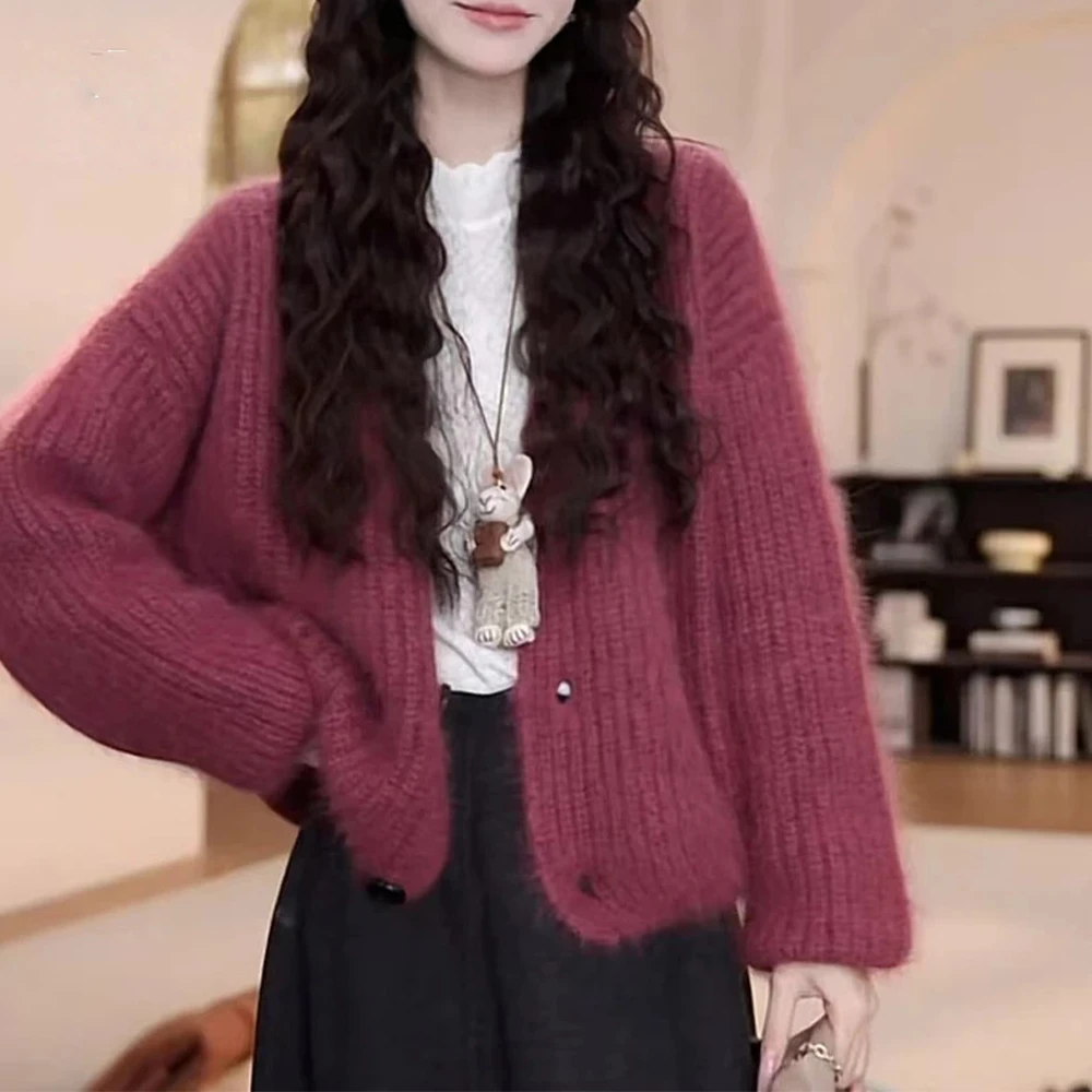 潮流纯色显瘦长袖女2025秋季新款韩系高级设计感通勤针织衫