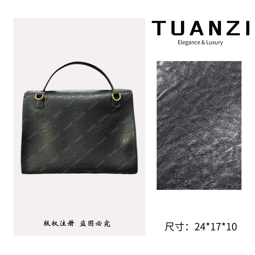 TUANZI『凯旋』赛家秋冬新款24cm手提公文包 SD-50215-黑武士