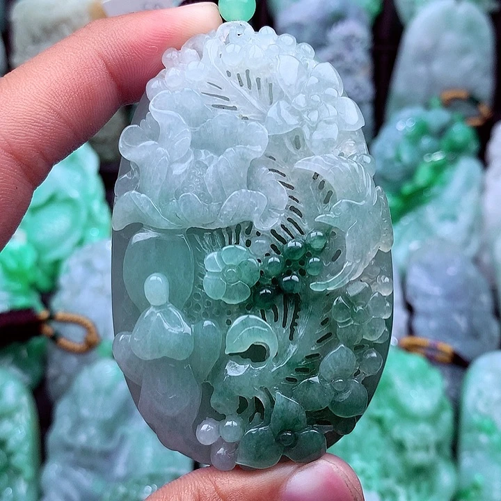 翡翠未镶嵌吊坠(不含链)