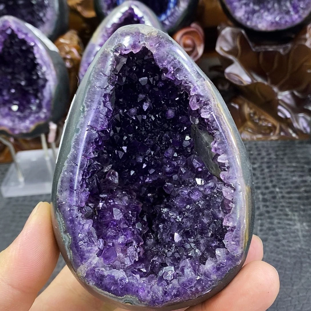 未镶嵌大型摆件（非配饰）水晶谷*紫水晶289