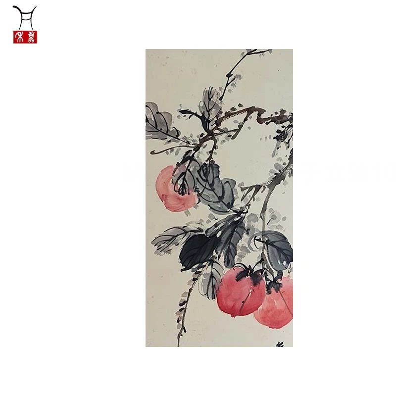 M1093柿子立轴105x33/3.1平尺