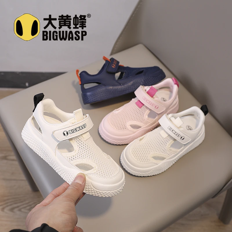 大黄蜂儿童鞋运动鞋2025夏季凉鞋男童鞋子休闲透气儿童鞋女童鞋子