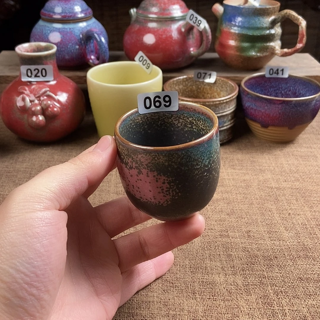 瓷片钧瓷茶壶茶具