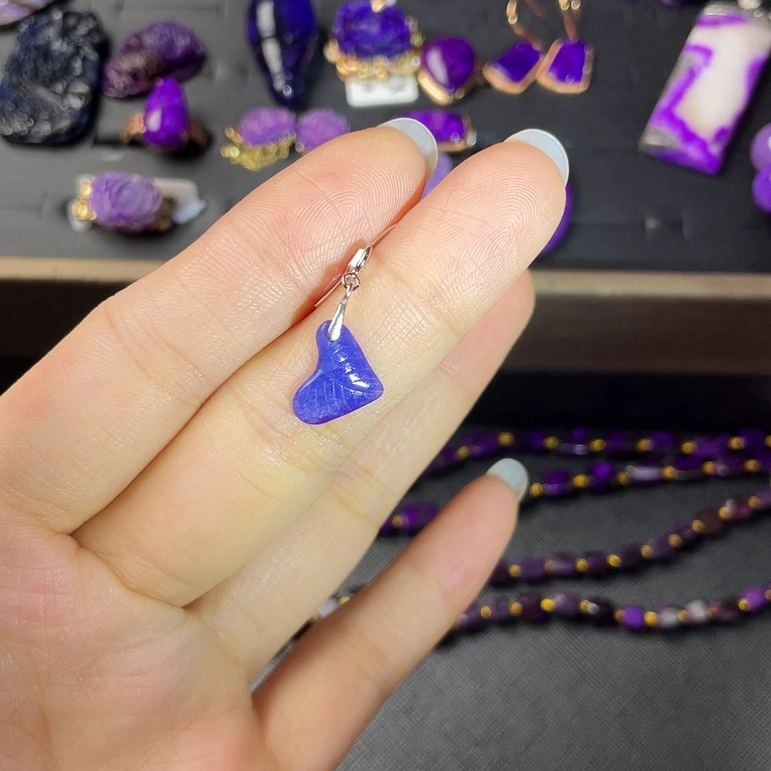 银S925镶嵌苏纪石（舒俱来）提溜