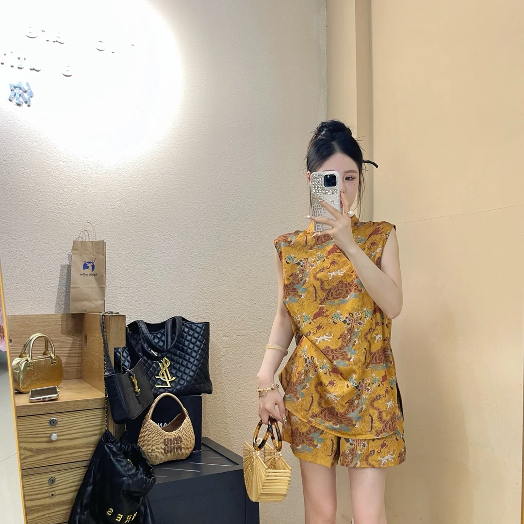 新中式复古国风盘扣衬衫夏季新款网红时尚ins提花高级感洋气百搭