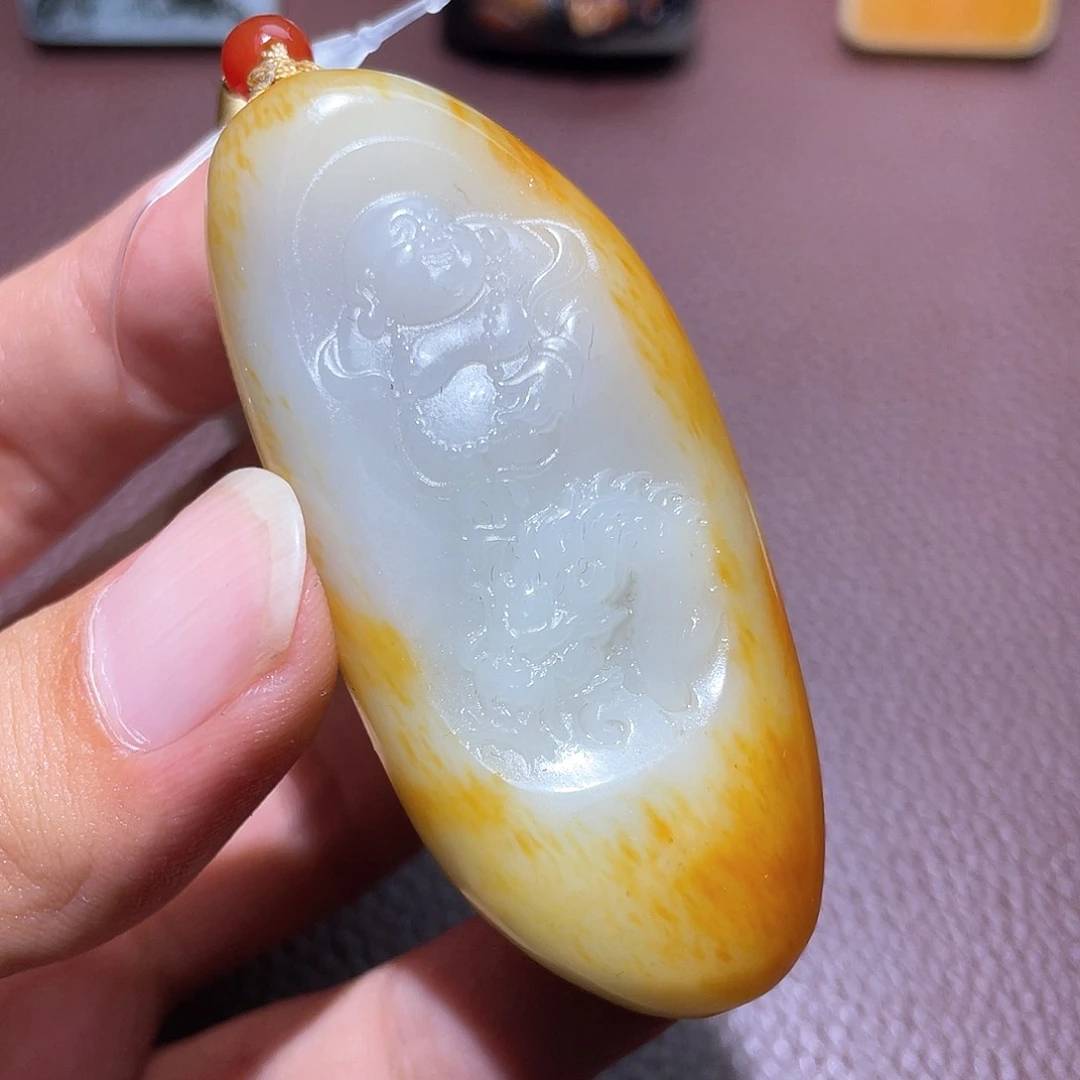 和田玉未镶嵌挂件y