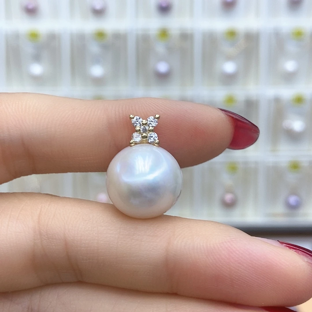 颈饰合金淡水珍珠