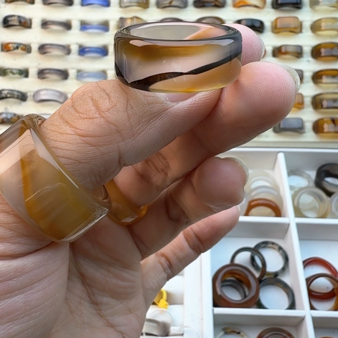 未镶嵌戒圈玛瑙/玉髓24/25圈