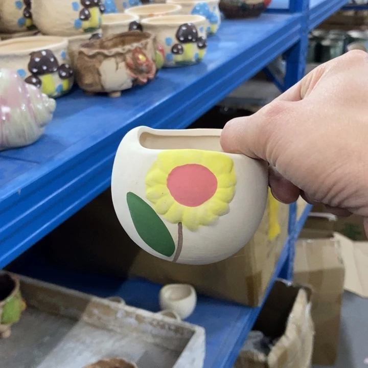 陶瓷花盆单场满9.9发6.5*6