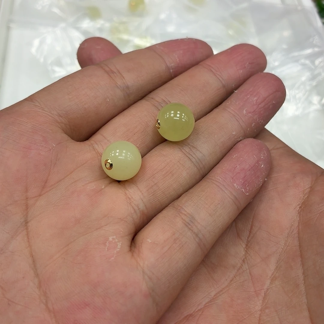 和田玉18K金镶嵌颈饰多样性发货拍一发一