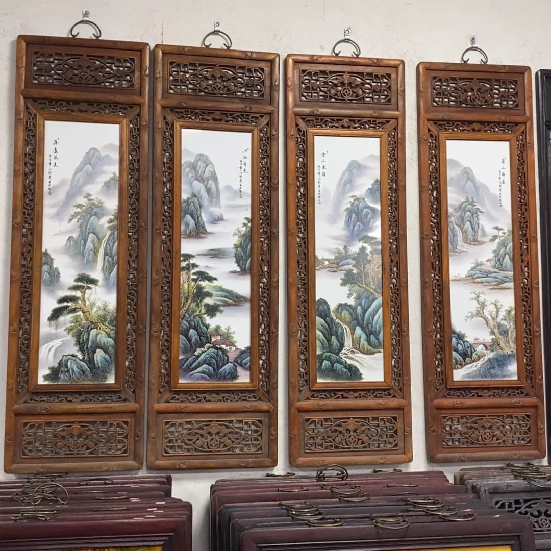 瓷1.2*36*4景德镇瓷板画柴窑烧制