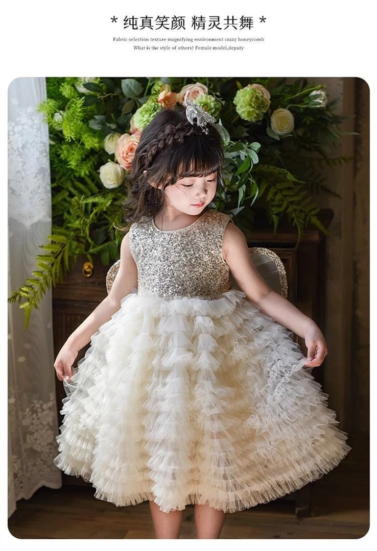 女童连衣裙春夏季2025连衣裙儿童宝宝洋气蓬蓬生日礼服裙子