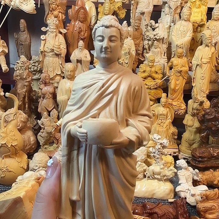 黄杨木黄杨木小叶瑕疵药师佛