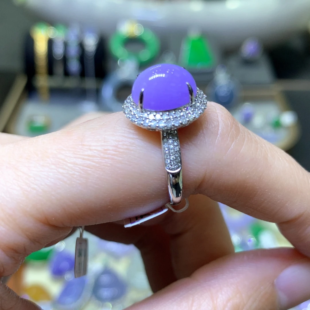 【闪购商品】翡翠颈饰18K金镶嵌翡翠吊坠项链