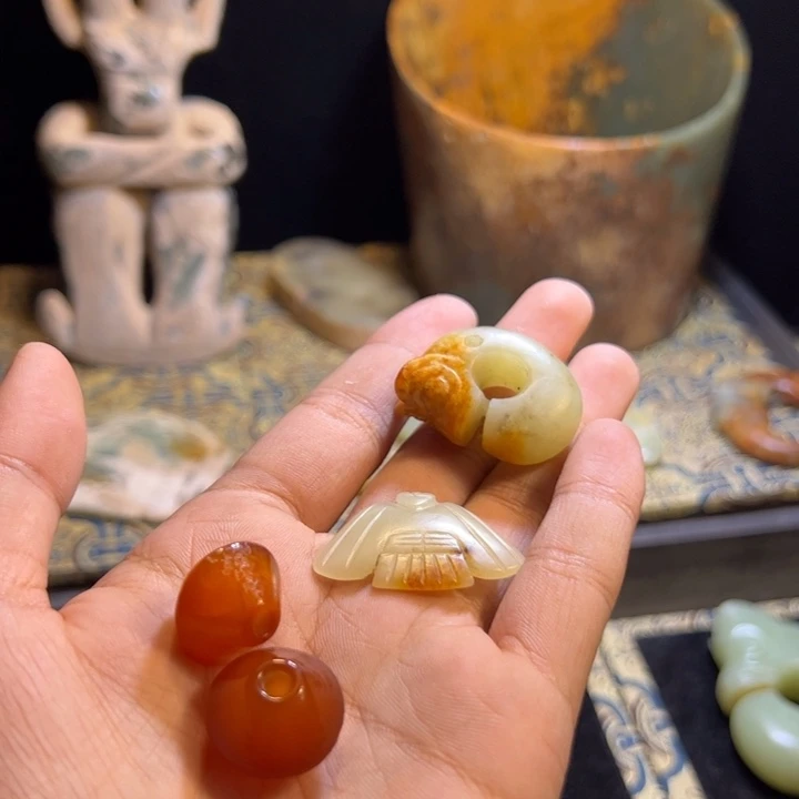 远***方玉玉摆件猪笼器形