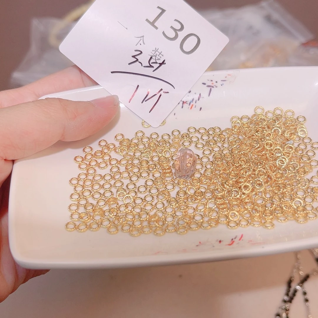 紫晶珠宝半成品银S925镀金镶嵌130