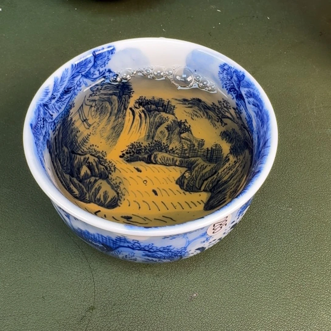 瓷景德镇纯手绘茶具圆圆285