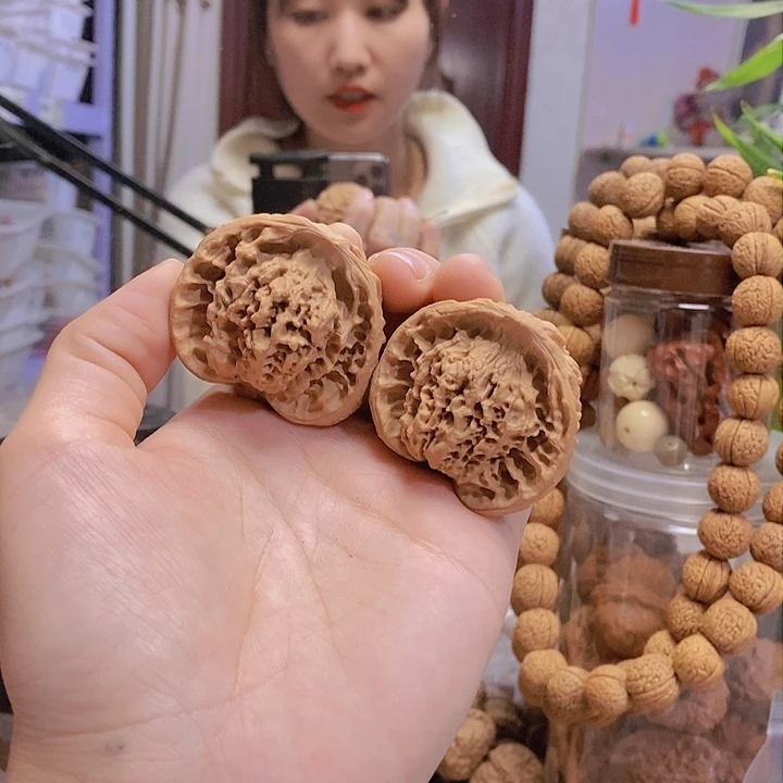 【闪购商品】文玩核桃把件44.5蛇头