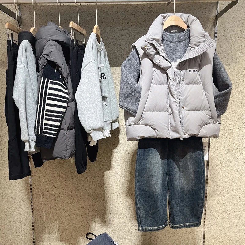 Q120#XT-718329牛仔兰外套品牌童装