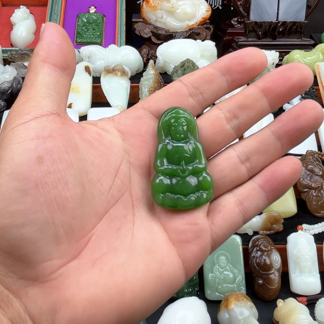 和田玉未镶嵌挂件