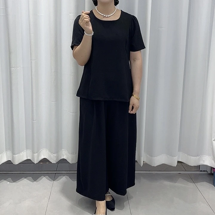 套裤时尚减龄休闲套装气质纯色潮流